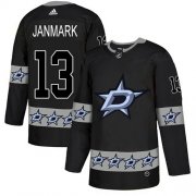 Cheap Adidas Stars #13 Mattias Janmark Black Authentic Team Logo Fashion Stitched NHL Jersey