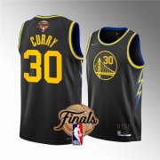 Wholesale Cheap Men's Golden State Warriors #30 Stephen Curry 2022 Black NBA Finals Stitched Jersey