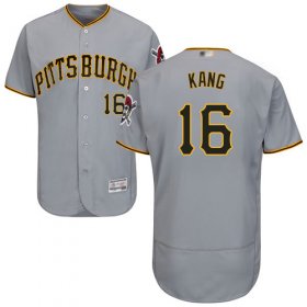 Wholesale Cheap Pirates #16 Jung-ho Kang Grey Flexbase Authentic Collection Stitched MLB Jersey