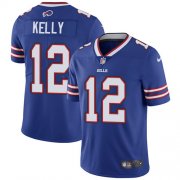 Wholesale Cheap Nike Bills #12 Jim Kelly Royal Blue Team Color Men's Stitched NFL Vapor Untouchable Limited Jersey