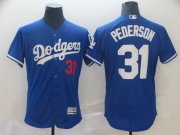 Wholesale Cheap Men's Los Angeles Dodgers #31 Joc Pederson Royal Authentic Flex Nike Jersey