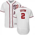 Wholesale Cheap Nationals #2 Adam Eaton White Flexbase Authentic Collection Stitched MLB Jersey