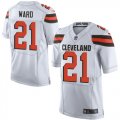 Wholesale Cheap Nike Browns #21 Denzel Ward White Men's Stitched NFL Elite Jersey
