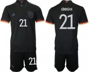 Wholesale Cheap Men 2020-2021 European Cup Germany away black 21 Adidas Soccer Jersey