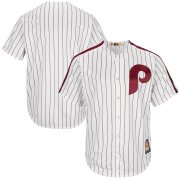 Wholesale Cheap Philadelphia Phillies Majestic Cooperstown Cool Base Team Jersey White Red