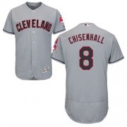 Wholesale Cheap Indians #8 Lonnie Chisenhall Grey Flexbase Authentic Collection Stitched MLB Jersey