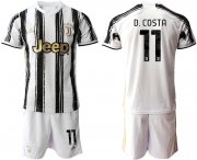 Wholesale Cheap Men 2020-2021 club Juventus home 11 white black Soccer Jerseys