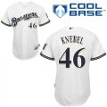 Wholesale Cheap Brewers #46 Corey Knebel White Cool Base Stitched Youth MLB Jersey