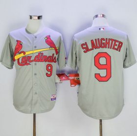 Wholesale Cheap Cardinals #9 Enos Slaughter Grey Cool Base Stitched MLB Jersey