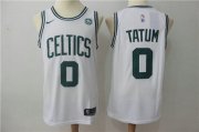 Wholesale Cheap Nike Celtics 0 Jayson Tatum White Stitched Swingman Jersey