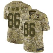 Wholesale Cheap Nike Colts #86 Michael Pittman Jr. Camo Men's Stitched NFL Limited 2018 Salute To Service Jersey
