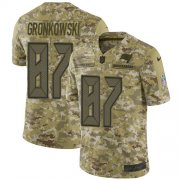 Wholesale Cheap Nike Buccaneers #87 Rob Gronkowski Camo Men's Stitched NFL Limited 2018 Salute To Service Jersey