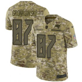 Wholesale Cheap Nike Buccaneers #87 Rob Gronkowski Camo Men\'s Stitched NFL Limited 2018 Salute To Service Jersey