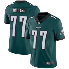 Wholesale Cheap Nike Eagles #77 Andre Dillard Midnight Green Team Color Men\'s Stitched NFL Vapor Untouchable Limited Jersey