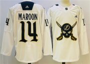Wholesale Cheap Men's Tampa Bay Lightning #14 Pat Maroon White Stitched Jersey