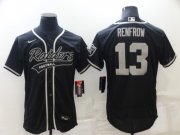 Wholesale Cheap Men's Las Vegas Raiders #13 Hunter Renfrow Black Stitched MLB Flex Base Nike Baseball Jersey