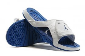 Wholesale Cheap Air Jordan 12 Slippers Shoes White/Blue