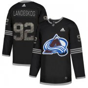 Wholesale Cheap Adidas Avalanche #92 Gabriel Landeskog Black Authentic Classic Stitched NHL Jersey