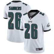 Wholesale Cheap Nike Eagles #26 Miles Sanders White Men's Stitched NFL Vapor Untouchable Limited Jersey