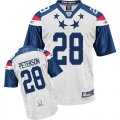 Wholesale Cheap Vikings #28 Adrian Peterson 2011 White and Blue Pro Bowl Stitched NFL Jersey