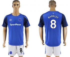 Wholesale Cheap Everton #8 Barkley Home Soccer Club Jersey