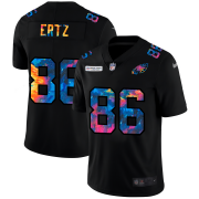 Cheap Philadelphia Eagles #86 Zach Ertz Men's Nike Multi-Color Black 2020 NFL Crucial Catch Vapor Untouchable Limited Jersey