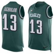 Wholesale Cheap Nike Eagles #13 Nelson Agholor Midnight Green Team Color Men's Stitched NFL Limited Tank Top Jersey