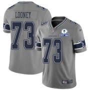 Wholesale Cheap Nike Cowboys #73 Joe Looney Gray Men's Stitched With Established In 1960 Patch NFL Limited Inverted Legend Jersey