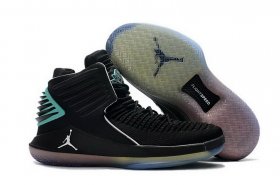 Wholesale Cheap Air Jordan XXXII Retro Shoes Black/gamma blue