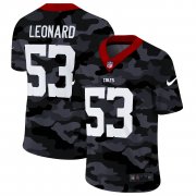 Cheap Indianapolis Colts #53 Darius Leonard Men's Nike 2020 Black CAMO Vapor Untouchable Limited Stitched NFL Jersey