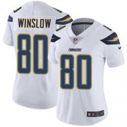 Wholesale Cheap Nike Chargers #80 Kellen Winslow White Women's Stitched NFL Vapor Untouchable Limited Jersey