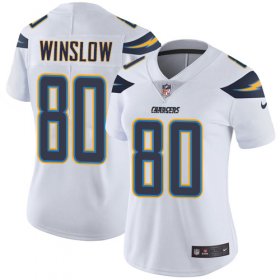 Wholesale Cheap Nike Chargers #80 Kellen Winslow White Women\'s Stitched NFL Vapor Untouchable Limited Jersey