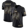 Wholesale Cheap Nike Rams #99 Aaron Donald Black/Gold Men's Stitched NFL Vapor Untouchable Limited Jersey