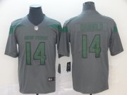 Wholesale Cheap Nike Jets #14 Sam Darnold Gray Men's Stitched NFL Limited Inverted Legend Jersey