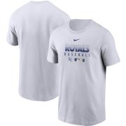 Wholesale Cheap Men's Kansas City Royals Nike White Authentic Collection Team Performance T-Shirt