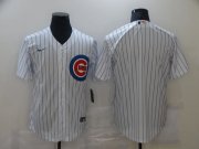 Wholesale Cheap Men Chicago Cubs Blank White Game Nike MLB Jerseys