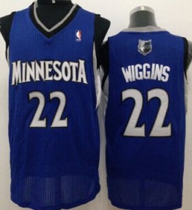 Wholesale Cheap Minnesota Timberwolves #22 Andrew Wiggins Blue Swingman Jersey