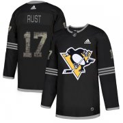 Wholesale Cheap Adidas Penguins #17 Bryan Rust Black Authentic Classic Stitched NHL Jersey