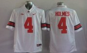Wholesale Cheap Ohio State Buckeyes #4 Santonio Holmes 2014 White Limited Jersey