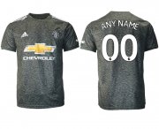 Wholesale Cheap Men 2020-2021 club Manchester United away aaa version customized black Soccer Jerseys