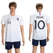 Wholesale Cheap France #10 Zidane Away Soccer Country Jersey
