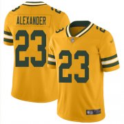 Wholesale Cheap Nike Packers #23 Jaire Alexander Gold Men's Stitched NFL Limited Inverted Legend Jersey
