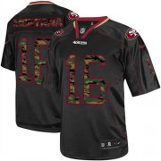 Wholesale Cheap Nike 49ers #16 Joe Montana Black Men's Stitched NFL Elite Camo Fashion Jersey