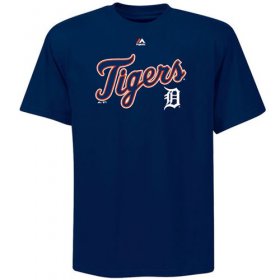 Wholesale Cheap Detroit Tigers Majestic Big & Tall Warning Track T-Shirt Navy