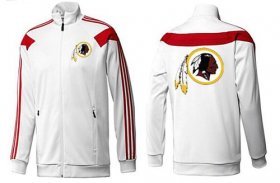 Wholesale Cheap NFL Washington Redskins Team Logo Jacket White_2