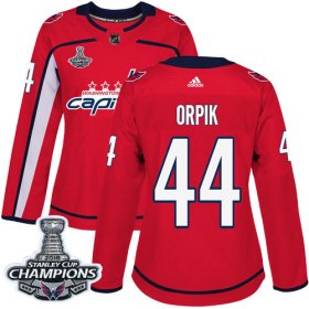 Wholesale Cheap Adidas Capitals #44 Brooks Orpik Red Home Authentic Stanley Cup Final Champions Women\'s Stitched NHL Jersey
