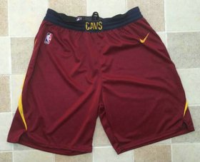 Wholesale Cheap Men\'s Cleveland Cavaliers Red 2017-2018 Nike Swingman Stitched NBA Shorts