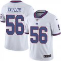 Wholesale Cheap Nike Giants #56 Lawrence Taylor White Men's Stitched NFL Limited Rush Jersey