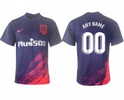 Wholesale Cheap Men 2021-2022 Club Atletico Madrid away aaa version purple customized Soccer Jersey