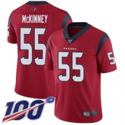 Wholesale Cheap Nike Texans #55 Benardrick McKinney Red Alternate Men's Stitched NFL 100th Season Vapor Limited Jersey